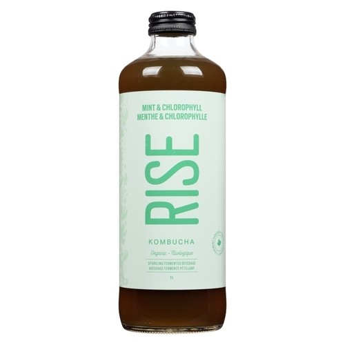 Rise Kombucha Organic Beverage Chlorophyll & Mint 1 L 