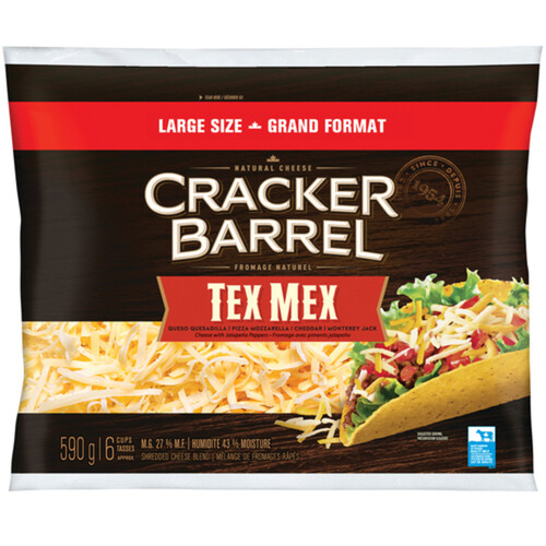 Cracker Barrel Shredded Cheese Tex Mex 590 g