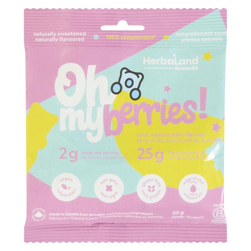 Herbaland Oh My Berries! Gummies Sour Watermelon 50 g