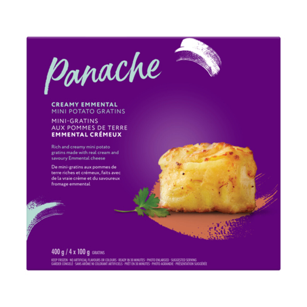 Panache Frozen Potato Gratin Emmental Cheese 4 x 100 g Voilà Online