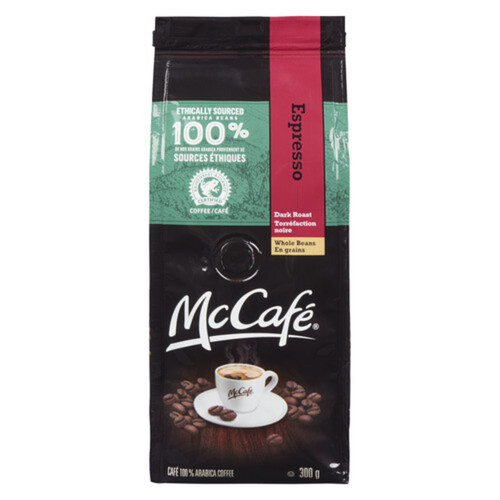 McCafé Whole Bean Coffee Rainforest Espresso Dark Roast 300 g