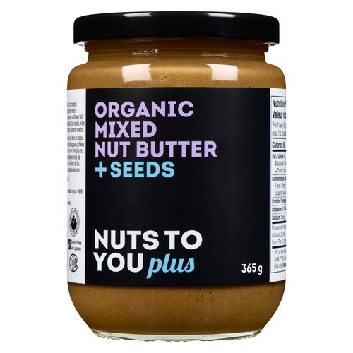 Nuts To You Organic Nut Butter Mixed Nut + Seeds 365 g