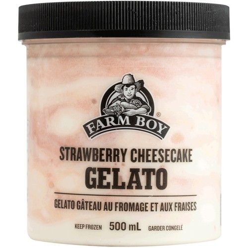 Farm Boy Frozen Gelato Strawberry Cheesecake 500 ml