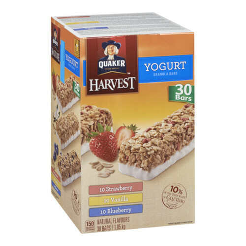 Voilà Quaker Yogurt Chewy Bars Strawberry Blueberry Vanilla 30 Pack