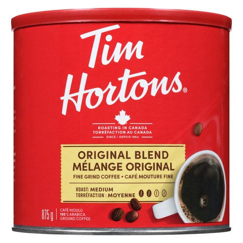 Tim Hortons Ground Coffee Fine Grind Original Blend 875 g