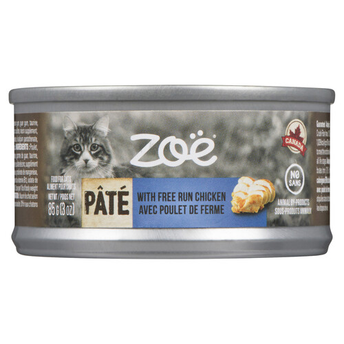 Zoe Wet Cat Food Pate Chicken 85 g