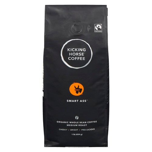 Kicking Horse Organic Whole Bean Coffee Smart Ass Medium Roast 454 g