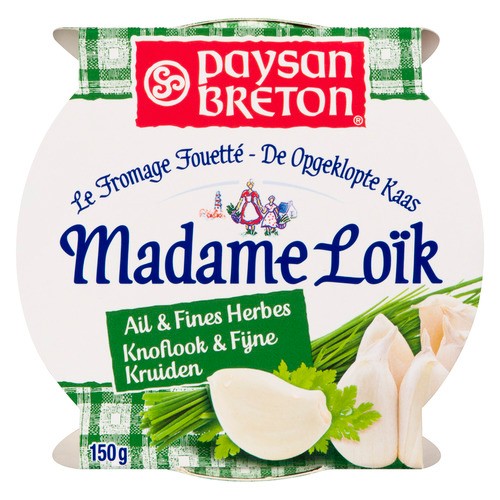 Paysan Breton Madame Loïk Whipped Cream Cheese With Garlic & Herbs 150 g