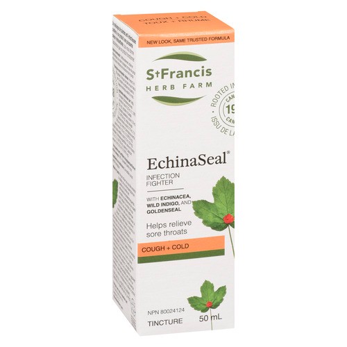 St. Francis Herb Farm Herbal Remedies Tincture Cold + Flu Echinaseal 50 ml