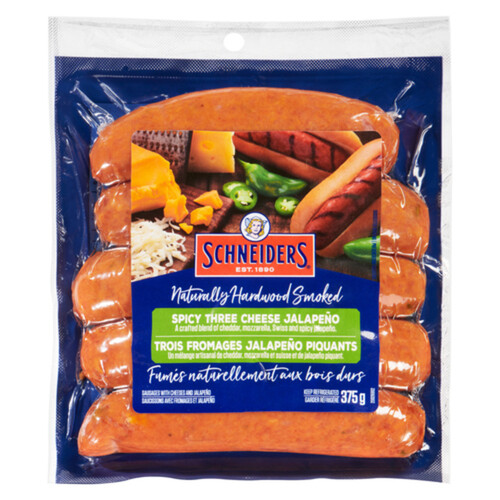 Schneiders Smoked Sausage Spicy Three Cheese Jalapeño 375 g