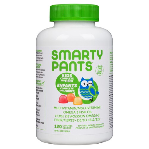 Smarty Pants Kids Complete Vitamin & Fiber Gummies 120 Count