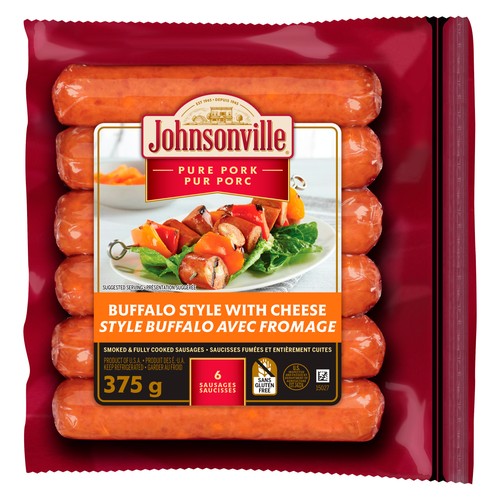 Johnsonville Smoked Buffalo Sausage With Cheese 375 g