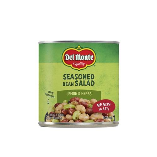 Del Monte Canned Seasoned Bean Salad Lemon & Herbs 398 ml