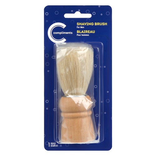 Compliments Shaving Brush For Men 1 Count