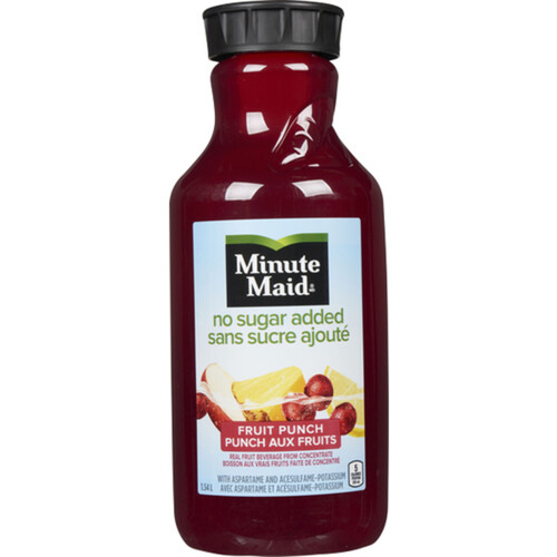 Minute Maid Zero Sugar Fruit Punch 1.54 L (bottle) Voilà Online Groceries & Offers