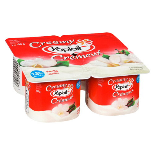 Yoplait Yogurt Creamy Vanilla 4 x 100 g