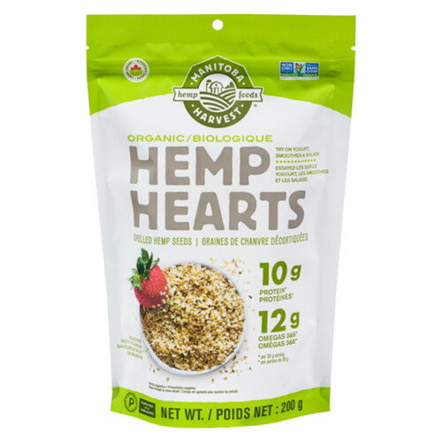 Manitoba Harvest Organic Hemp Hearts Shelled Hemp Seeds 200 g