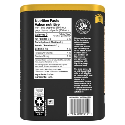 Nabob Ground Coffee Gastown Grind Medium Bold Roast 340 g