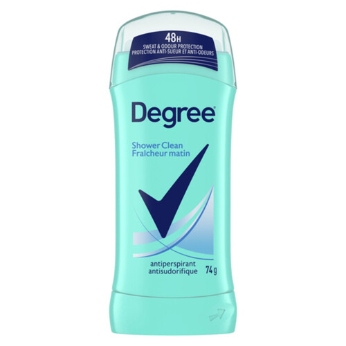Degree Antiperspirant Stick Shower Clean For 48 Hour Sweat Protection 74 g