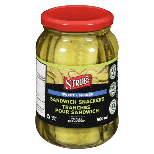 Strub's Sandwich Snacker Pickles Sweet 500 ml