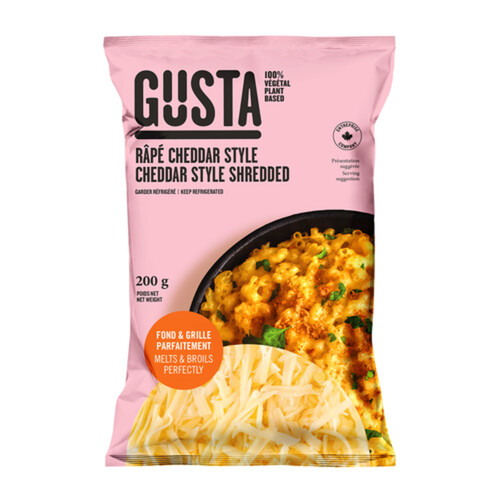 Gusta Vegan Shredded Cheese Cheddar Style 200 g