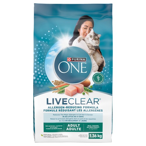 Purina ONE Dry Cat Food Allergen-Reducing Formula With Real Chicken 1.36 kg
