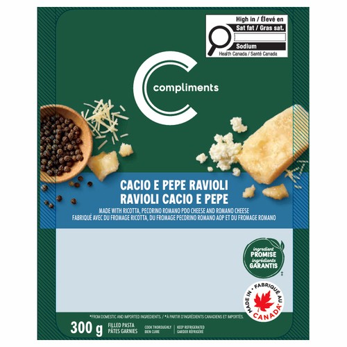 Compliments Pasta Ravioli Cacio E Pepe 300 g