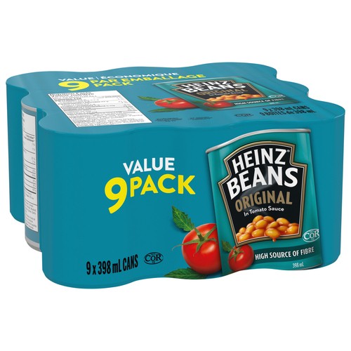 Heinz Canned Beans Original In Tomato Sauce 9 x 398 ml