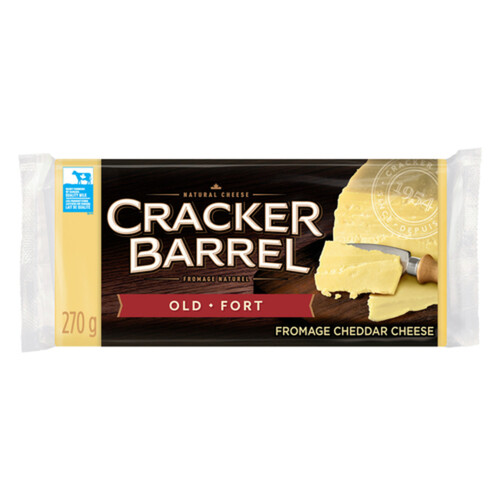 Cracker Barrel Block Cheese Old Cheddar White 270 g