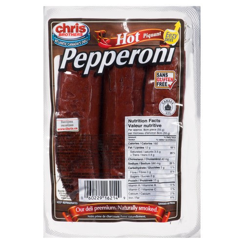 Chris Brothers Hot Pepperoni 250 g