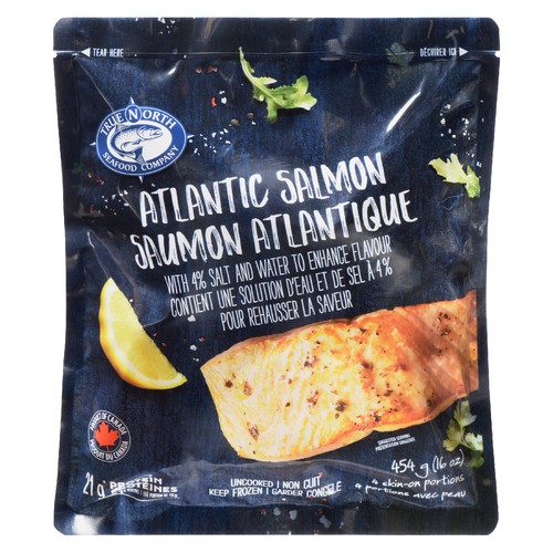True North Seafood Frozen Atlantic Salmon Portions 454 g