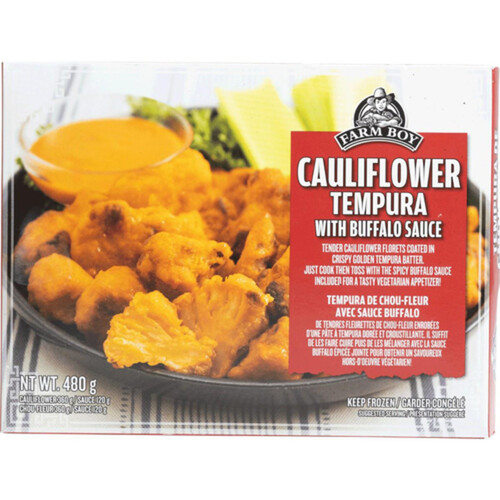 Farm Boy Frozen Cauliflower Tempura With Buffalo Sauce 480 g