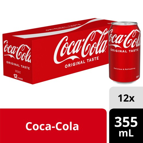 Coca-Cola Soda Fridge Pack 12 x 355 ml (cans)
