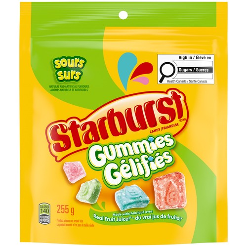Starburst Gummies Candy Sour 255 g