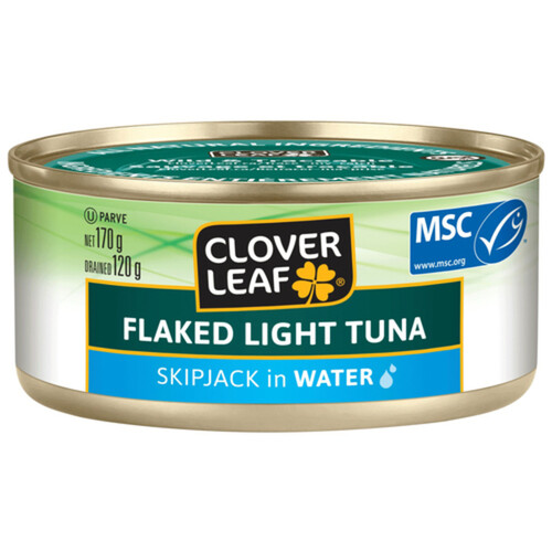 Clover Leaf Flaked Light Tuna Skipjack In Water 170 g