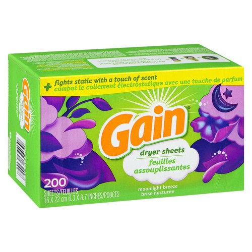 Gain Dryer Sheets Moonlight Breeze 200 Count