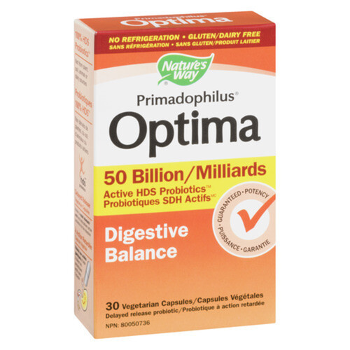 Nature's Way Digestive Optima 50B Vegetarian Capsules 30 Count