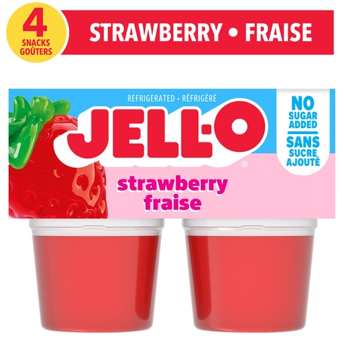 Jell-O Sugar-Free Gel Snacks Strawberry 356 g
