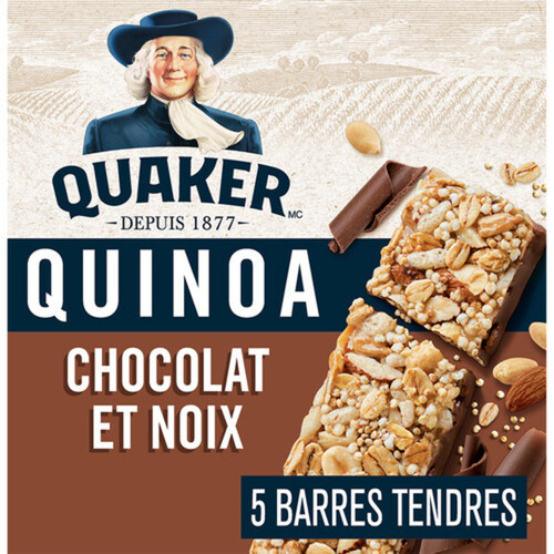 Quaker Harvest Granola Bars Quinoa Chocolate Nut Medley 5 x 35 g