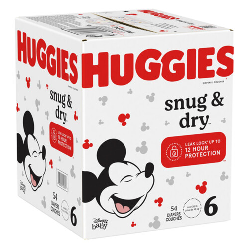 Huggies Snug & Dry Diapers Size 6 54 Count