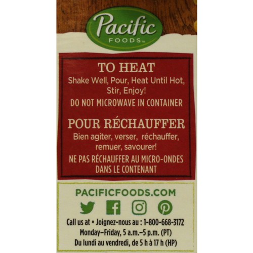 Pacific Foods Organic Vegan Vegetable Soup Lentil & Roasted Red Pepper 472 ml