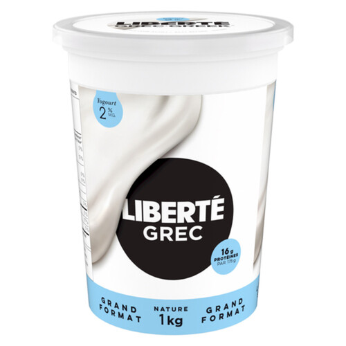 Liberté Greek 2 Yogurt Plain High Protein 1 kg Voilà Online