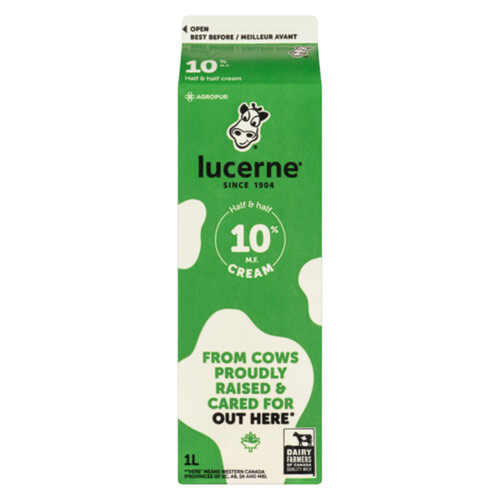 Lucerne 10% Cream Half & Half 1 L