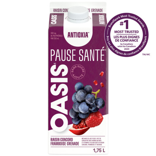 Oasis Juice Concord Grape Raspberry Pomegranate 1.75 L