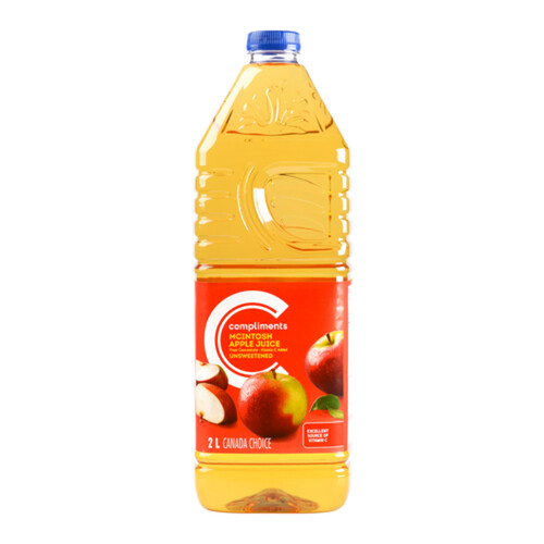 Compliments Juice Mcintosh Apple 2 L (bottle)