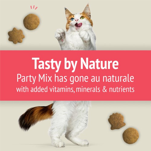 Friskies Cat Treats Party Mix Naturals Seaside Crunch with Real Fish 170 g