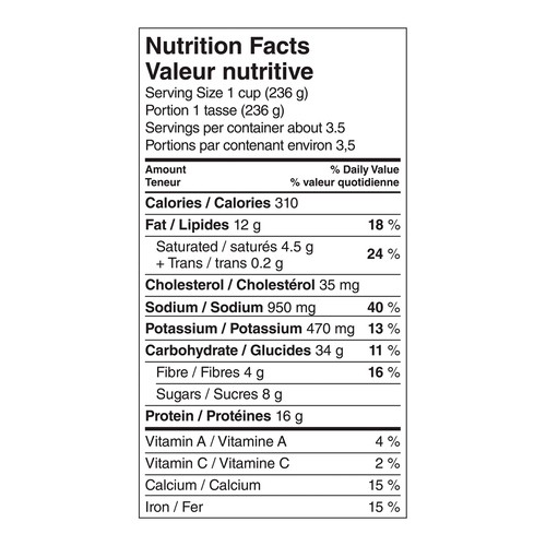 Marie Callender's Frozen Entrée Hearty Three Meat Marinara 794 g