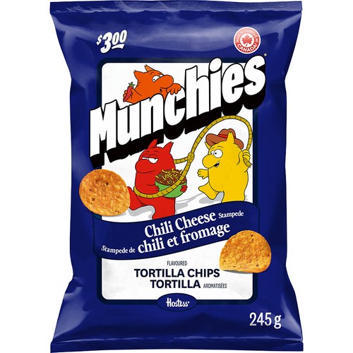 Munchies Tortilla Chips Chili Cheese Stampede Flavoured 245 g