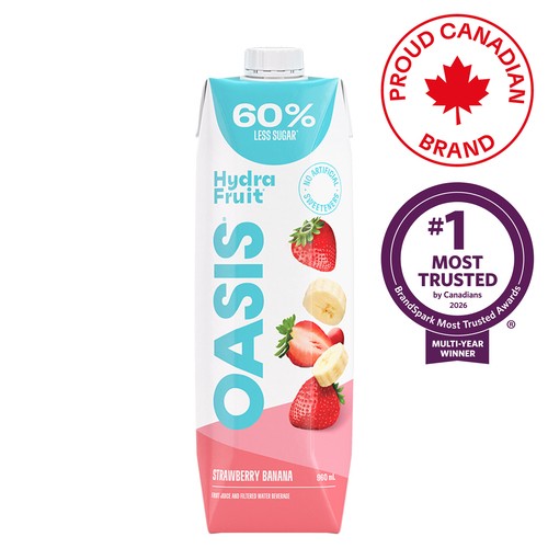 Oasis HydraFruit Juice Strawberry Banana 960 ml