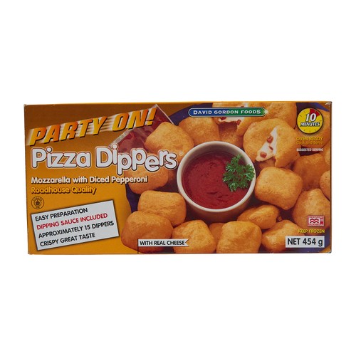 David Gordon Foods Party On Frozen Pizza Dippers 454 g